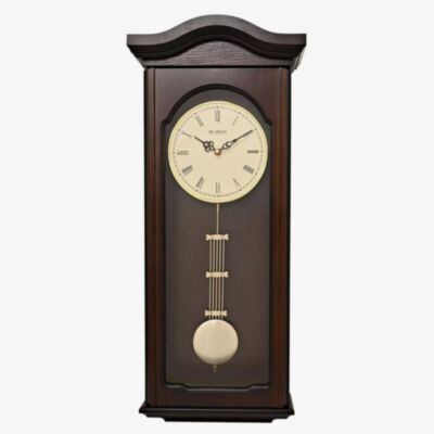Dark Walnut Finish Wooden Pendulum Wall Clock W9904