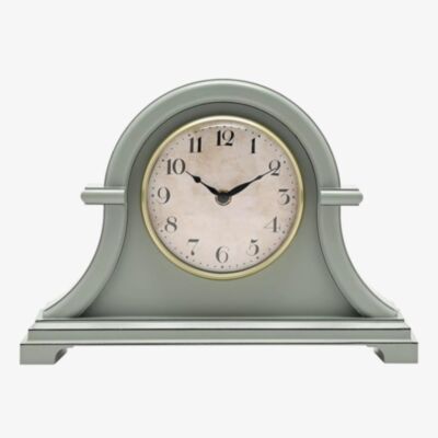Hometime Arched Sage Green Mantel Clock W3025