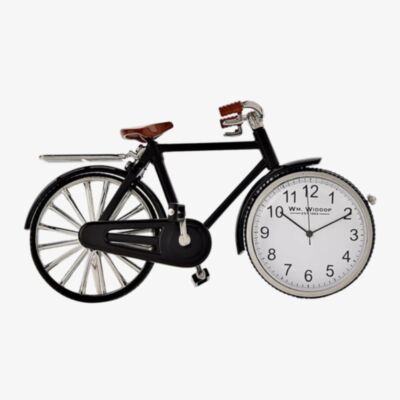 WM Widdop Miniature Pedal Bike Mantel Clock 9604