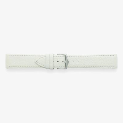 Darlena York White Anti Allergy Leather Watch Strap LS1302 WHT SS