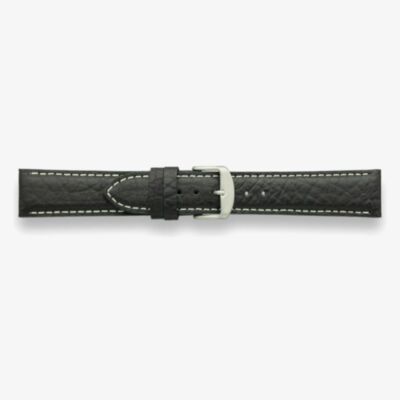 Darlena Goodwood Black Woodland Calf Leather Watch Strap LS1305 BLK SS