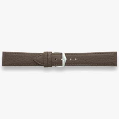 Darlena York Brown Leather Silver Buckle Watch Strap 1302