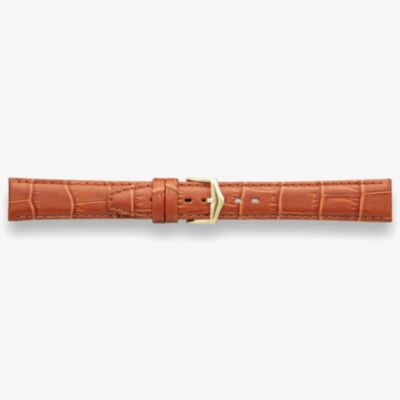 Darlena Lulworth Light Brown Leather Gold Buckle Watch Strap 1209