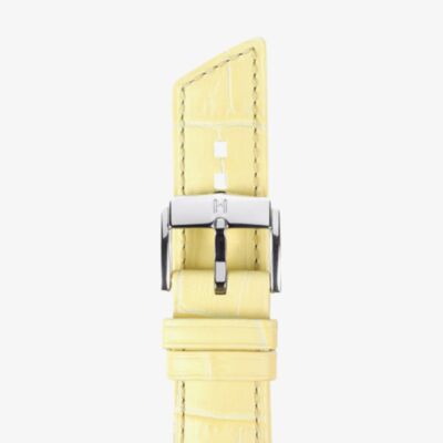 HIRSCH Princess Medium French Vanilla Leather Watch Strap 02628174-2