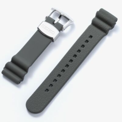 Seiko Green Sub-Aqua Accordion Silicone 22mm Watch Strap R02F019J0