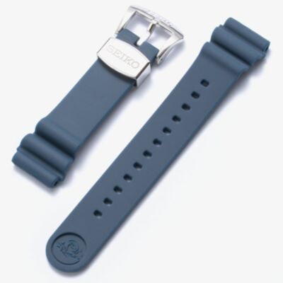 Seiko Blue Sub-Aqua Accordion Silicone 22mm Watch Strap R02F013J0