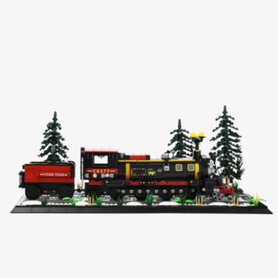 Toy Shop Snow Country Train Brick Building Set Gift XM15907