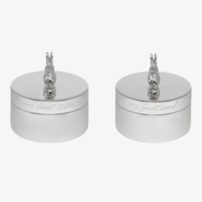 Peter Rabbit Silver Plated First Tooth And Curl Trinket Box A32329
