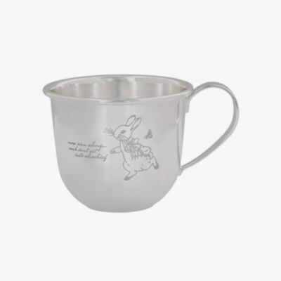 Peter Rabbit Silver Plated Baby Mug A32331