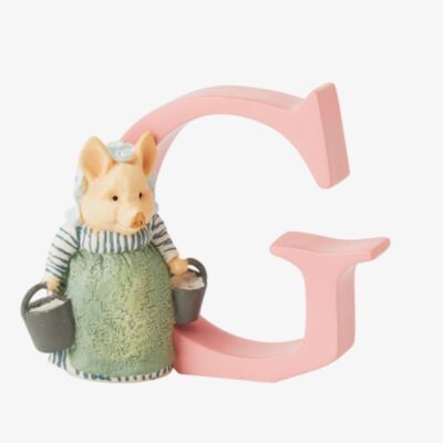 Peter Rabbit Decorative Aunt Pettitoes Letter G A4999