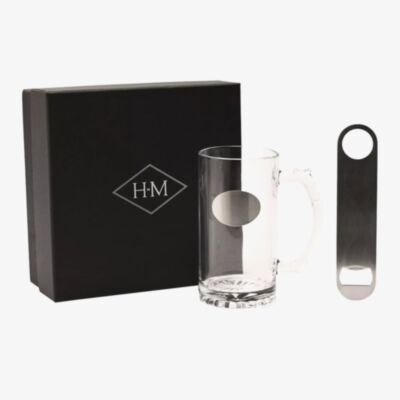 Harvey Makin Engravable Tankard And Bottle Opener Set HM2743