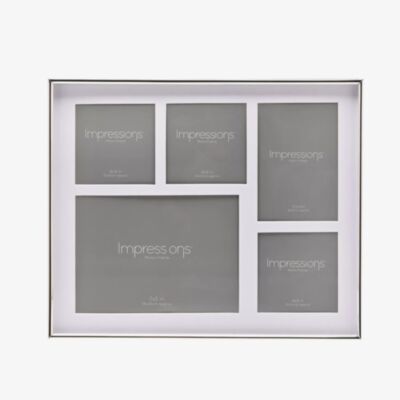 Impressions Silver Plated Multi Photo Frame FS561