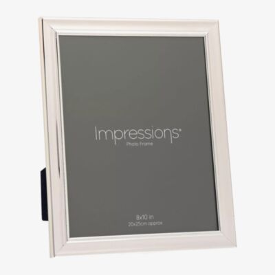 Impressions Silverplated Beaded Edge 8x10 Inch Photo Frame FS128180