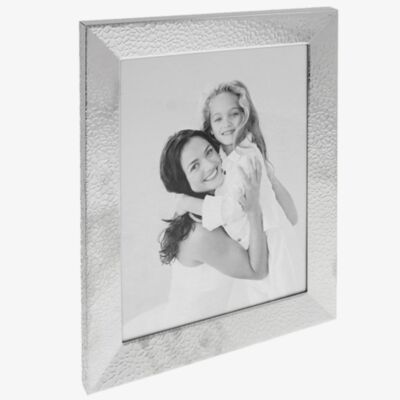 Silver Plated 8x10 Hammered Photo Frame 357042