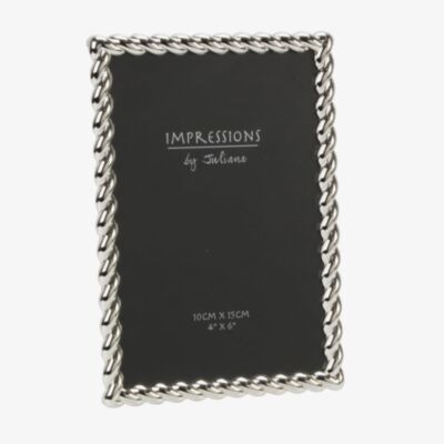 Impressions Silver Plated Twist 6x4 Inch Photo Frame FS15046