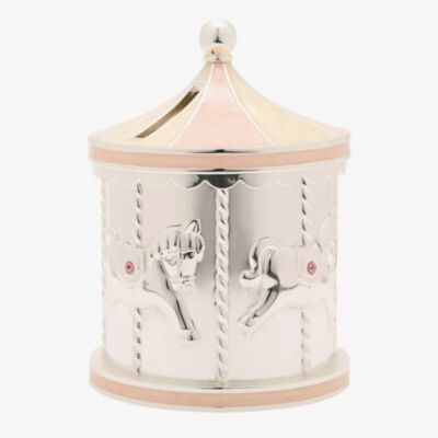 Bambino Pink Carousel Money Box Gift CG1920P