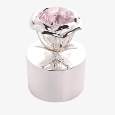Sophia Pink Rose Jewel Jewellery Box SP3577
