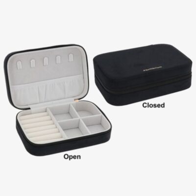 Black Oblong Velvet Jewellery Box 359982