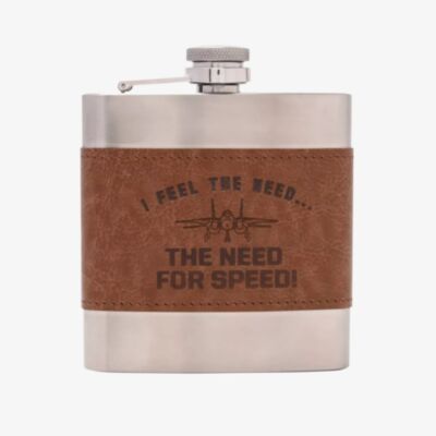 Top Gun Metal Hip Flask 6Oz Gift PM103