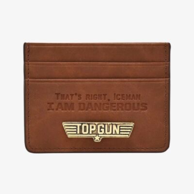 Top Gun Brown Card Holder Wallet PM213