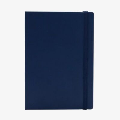 Navy Blue Faux Leather Notebook NON1092