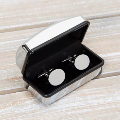 Harvey Makin Oval Cufflinks In Engraveable Box CL284