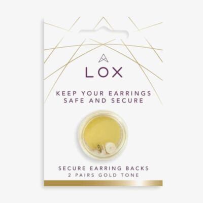 Connoisseurs Lox Gold Tone Earring Backs LOX 2GE