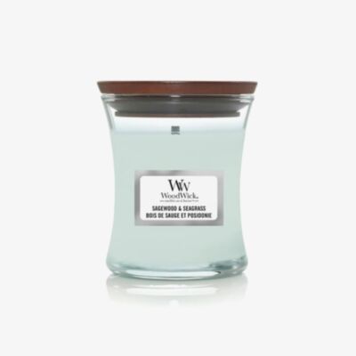 WoodWick Sagewood & Seagrass Mini Hourglass Candle 1728621E