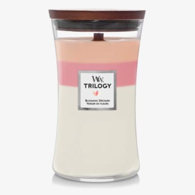 WoodWick Blooming Orchid Trilogy Large Hourglass Candle 1728632E