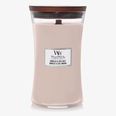 WoodWick Vanilla & Sea Salt Large Hourglass Candle 93191E