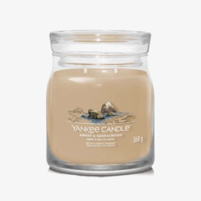 Yankee Candle Amber & Sandalwood Signature Medium Jar Candle 1630016E