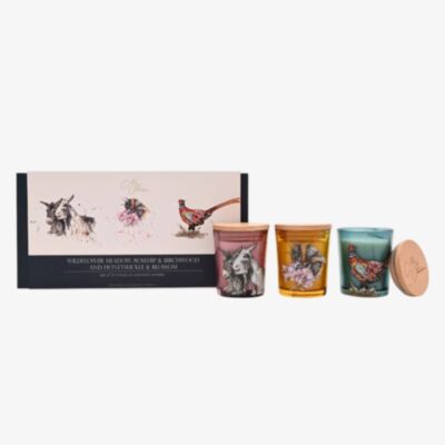 Mini Candles Set Of 3 - Donkey, Pheasant And Bee MH1214