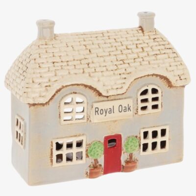 Village Pottery Royal Oak Pub Tealight Candle Holder 350022