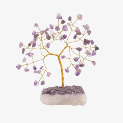 Small Amethyst Gemstone Tree Ornament SP3310