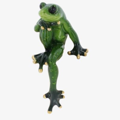 Tropical Sitting Frog Shelf Sitter Figurine - Knee Up 355305A