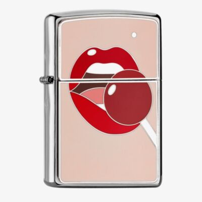 Zippo Brushed Chrome Lollipop Design Lighter Lighter 2008029