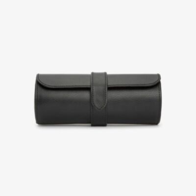 WOLF Blake Black & Grey Watch Roll 305002 (31-08-582)