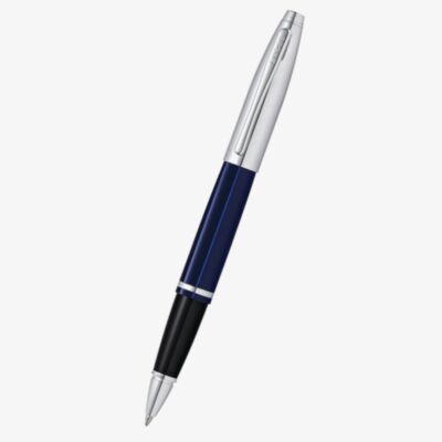 Cross Calais Chrome & Blue Lacquer Rollerball Pen AT0115-3