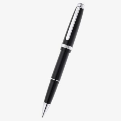 Cross Lume Obsidian Black & Chrome Ballpoint Pen AT0802-1