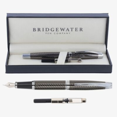 Bridgewater Lancaster Gunmetal and Chrome Fountain Pen 341521
