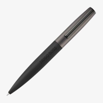 BOSS Illusion Arcade Black & Gunmetal Ballpoint Pen HSV5694D