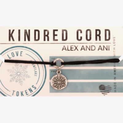 ALEX AND ANI Love Token Snowflake Kindred Cord Bracelet A16KC33RS