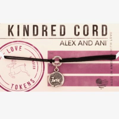 ALEX AND ANI Love Token Reindeer Kindred Cord Bracelet A16KC32RS