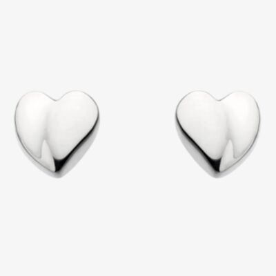 Kit Heath Sterling Silver Heart Stud Earrings 40031RP