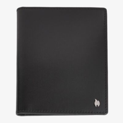 Zippo Signature Black Leather Card Holder Wallet 2007992