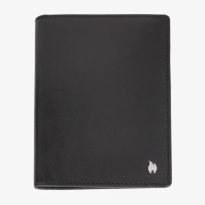 Zippo Signature Black Leather Passport Holder 2007986