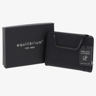 Equilibrium Mens Black Magnetic Pop Up Credit Card Holder 359845
