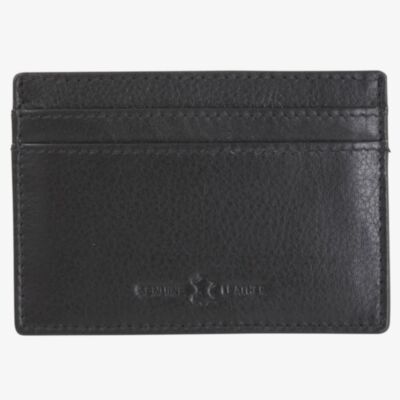 Black Leather Slim Credit Card RFID Wallet LX-06