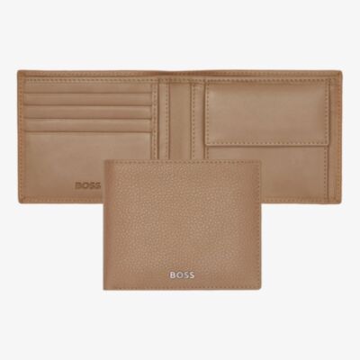BOSS Classic Grained Camel Money Wallet Wallet HLM416X