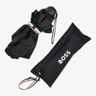 BOSS Iconic Black Mini Umbrella HUG321A